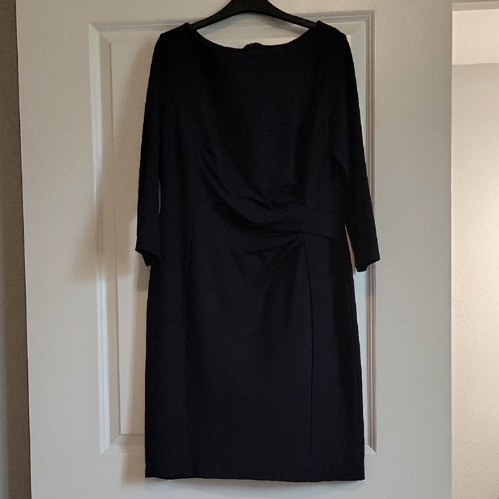 Ralph Lauren Classic Navy Long Sleeve Dress
